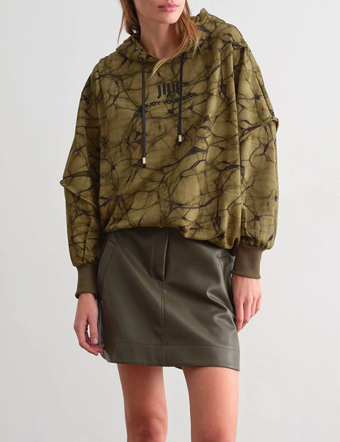 Minigonna con fibbia in metallo