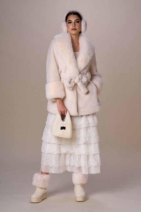 Giaccone simil pelliccia