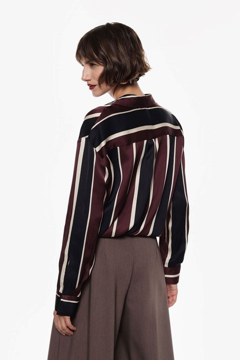 Camicia morbida a righe