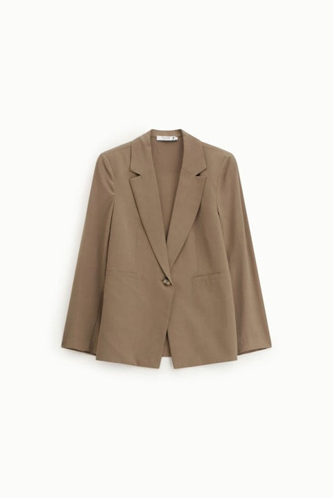 Blazer regular-fit monopetto tasche frontali