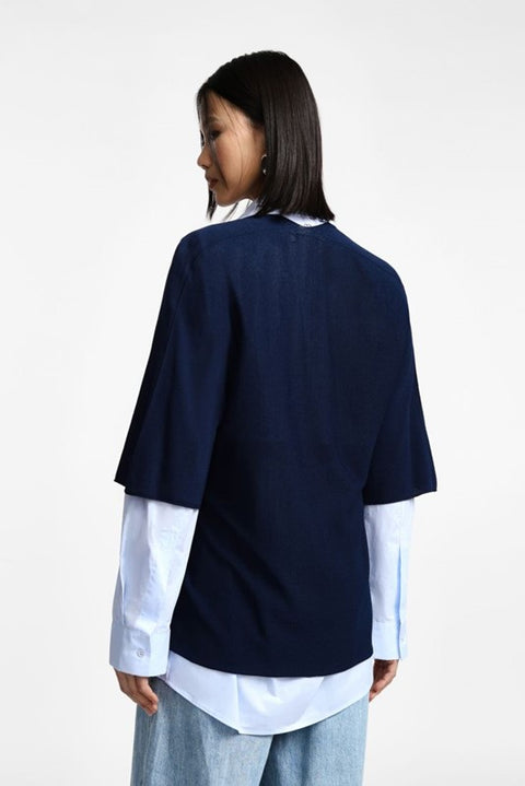 Maglia monocolour con scollo a v