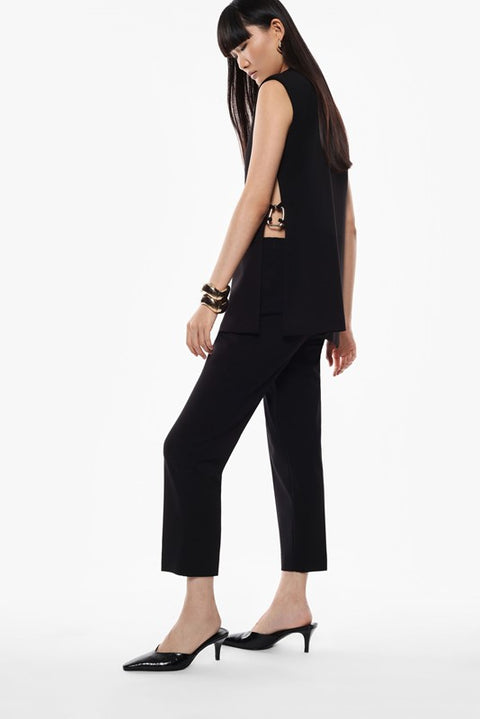 Pantaloni a vita alta sartoriali
