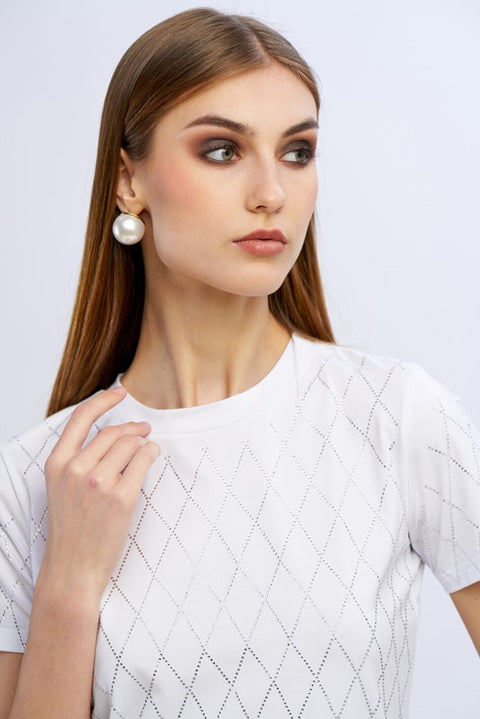 T-shirt rombi diamanti