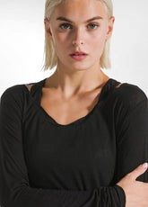 Maglietta misto cashmer