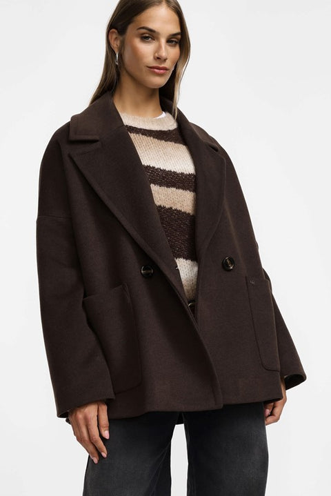 Cappotto corto a doppiopetto