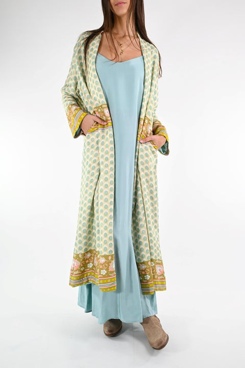 Kimono lungo fantasia optical tiffany