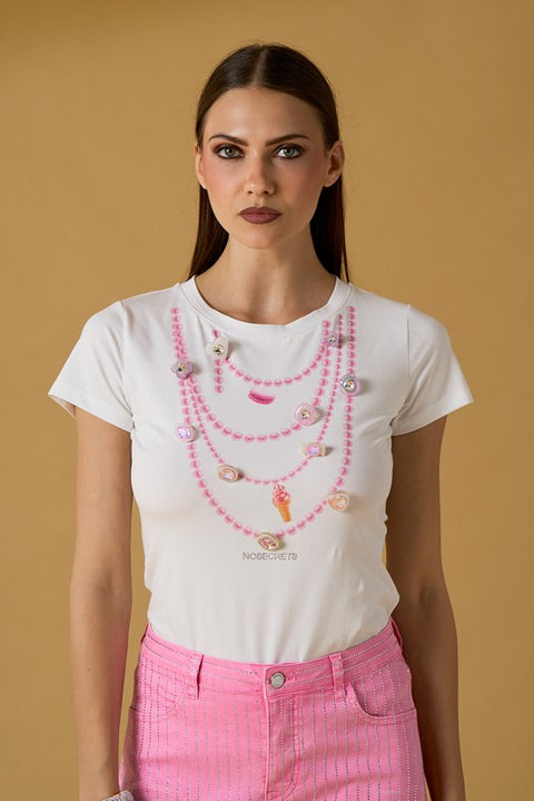 T-shirt collana candy