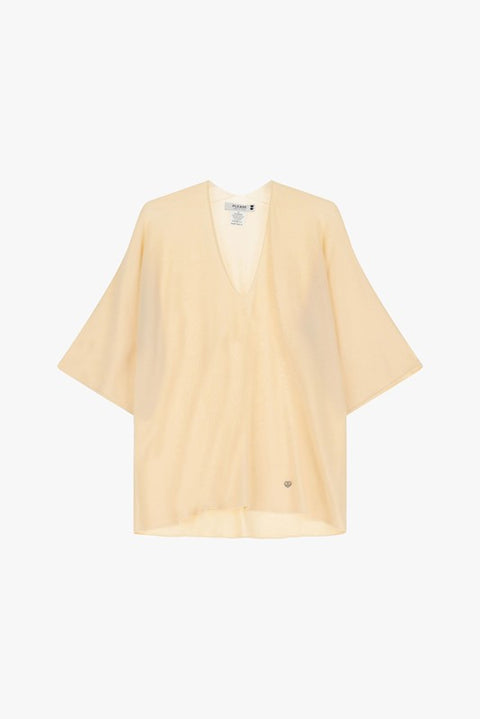 Maglia monocolour con scollo a v