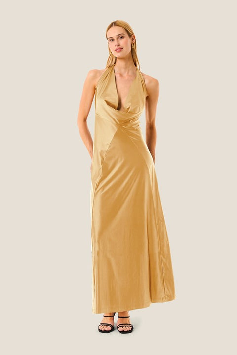 Abito lungo allaccio collo resort