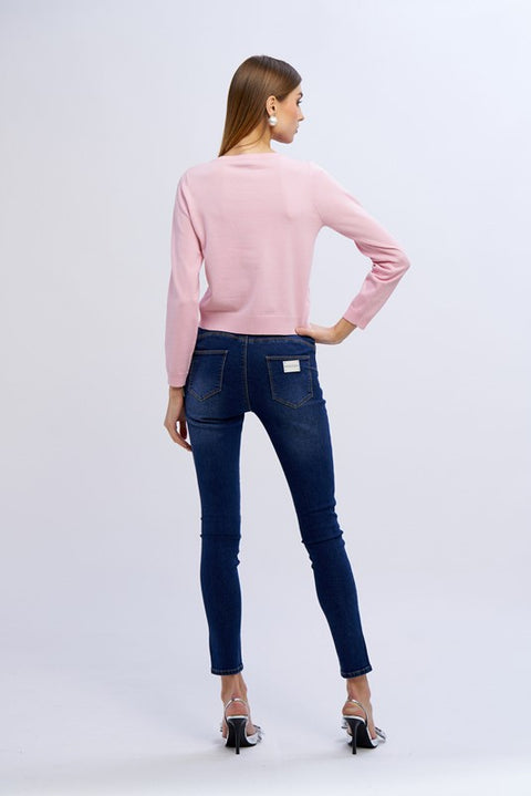 Cardigan rombi brillanti