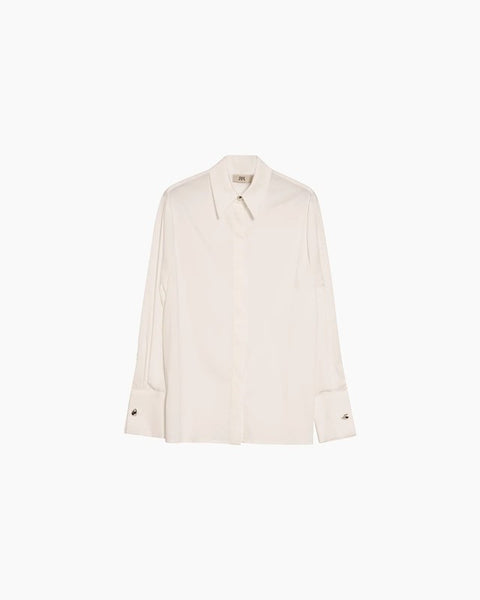 Camicia in tessuto con polsino ampio e gemelli