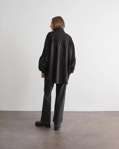 Felpa in tessuto ton sur ton