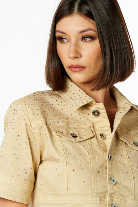 Giubbino drill cascata diamanti