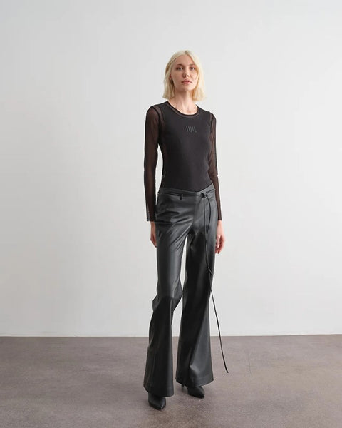 T-shirt manica lunga in tulle