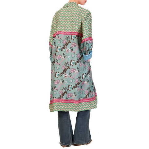 Kimono lungo fantasia fiori
