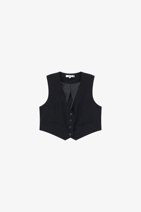 Gilet con abbottonatura frontale