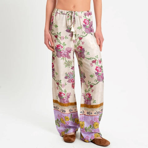 Pantalone fiorato
