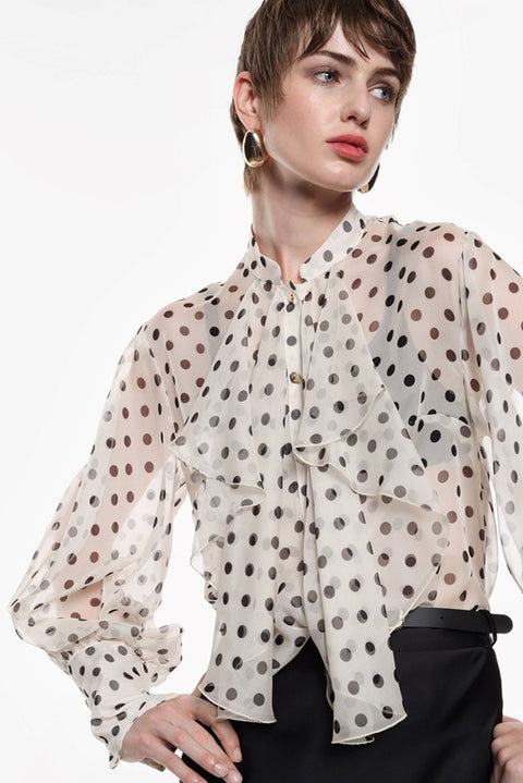 Camicia  a pois