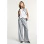 Pantaloni palazzo sportivi vita alta coulisse