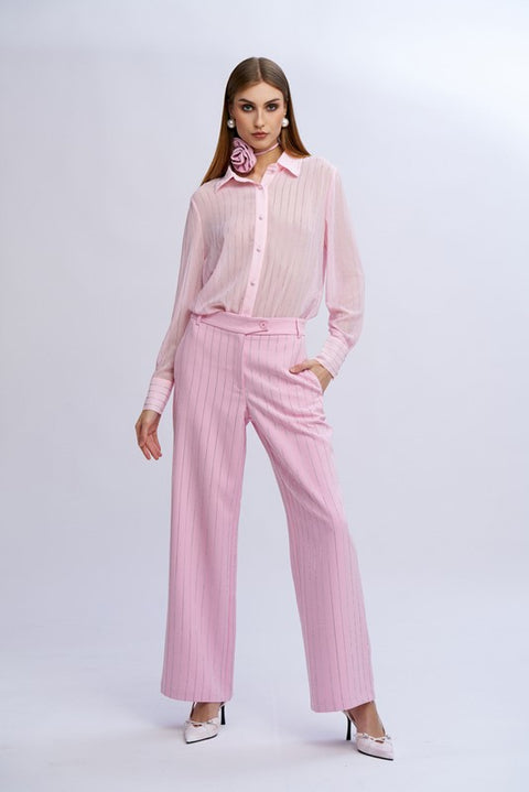 Camicia gessata diamanti