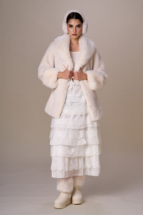 Giaccone simil pelliccia