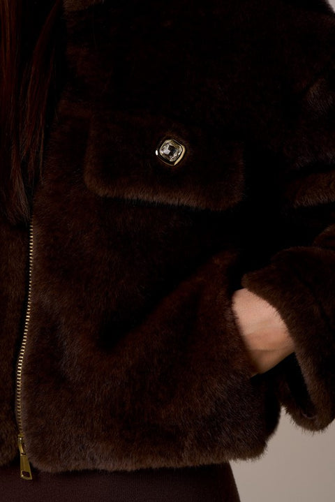 Cappa simil pelliccia diamond chic