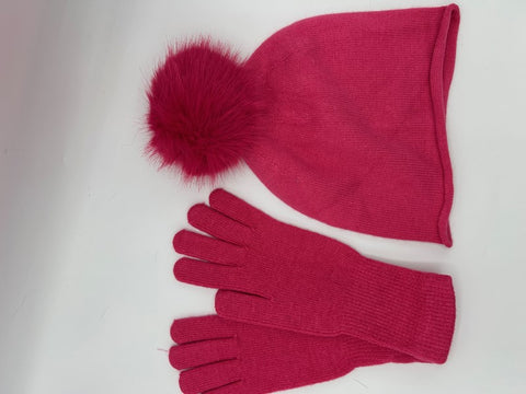 Cappello pon pon in tinta