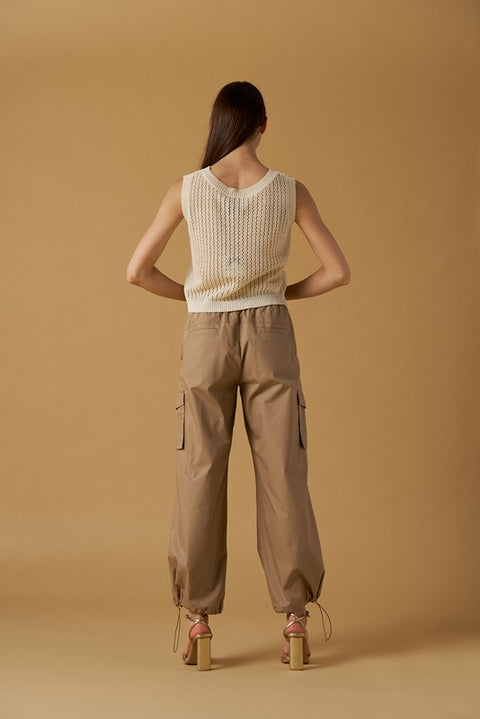 Pantalone stringato cotone