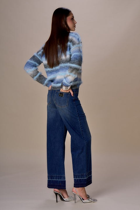 Jeans fondo contrasto