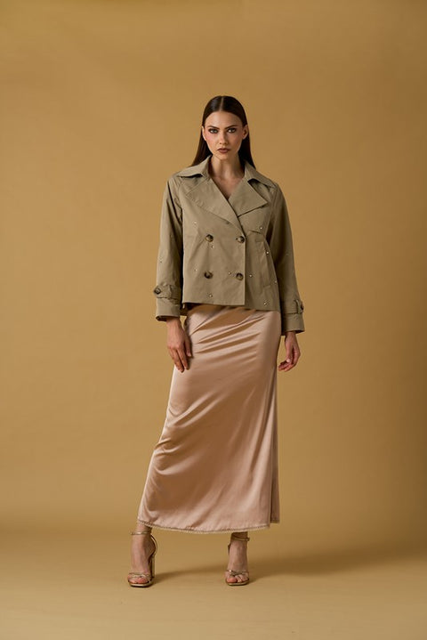 Trench corto diamanti