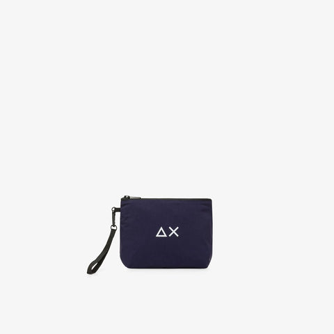 Pochette in nylon blu navy