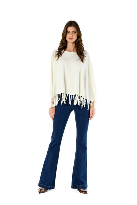 Poncho frange