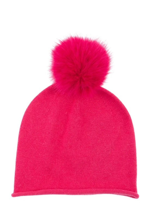 Cappello pon pon in tinta