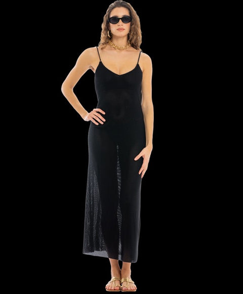 Abito tubino lungo crochet