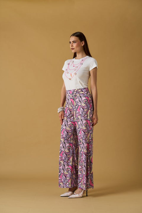 Pantalone jersey stampato