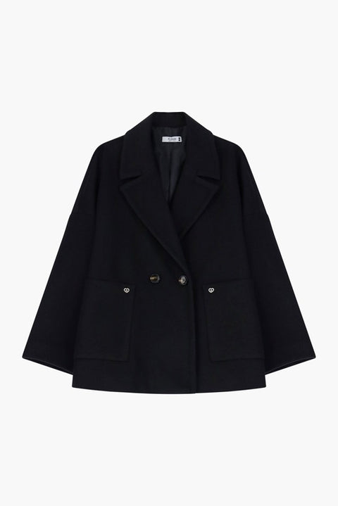 Cappotto corto a doppiopetto