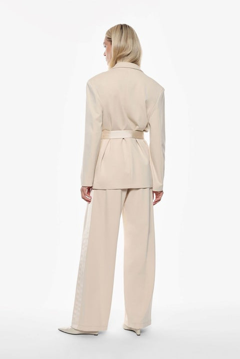 Pantalone punto milano banda raso