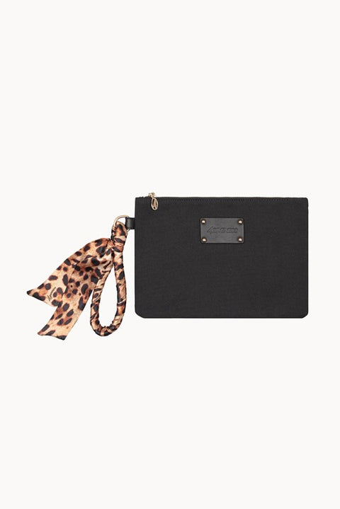 Pochette capri in canvas con foulard