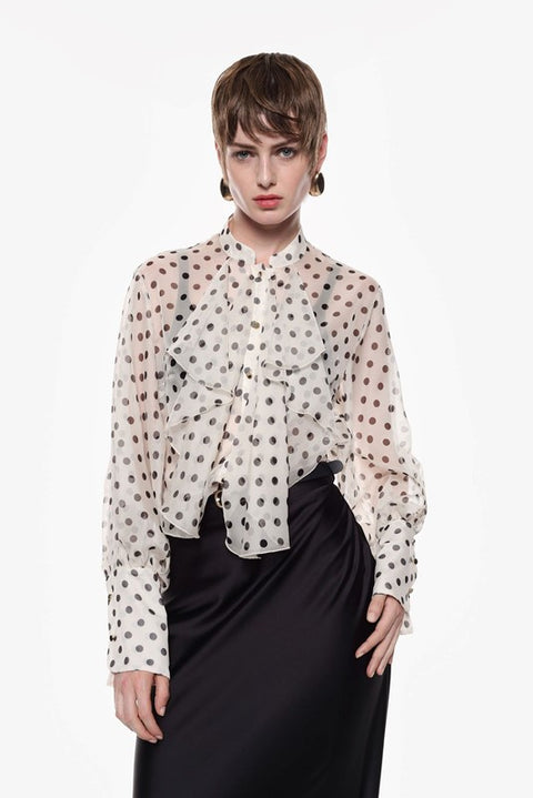 Camicia  a pois