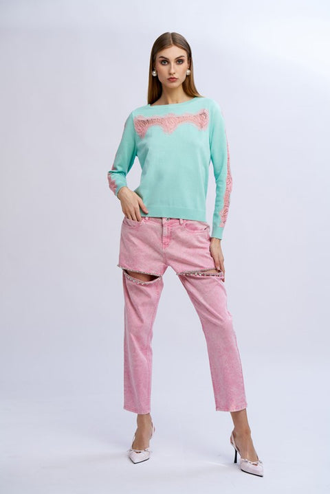 Maglia inserti pizzo