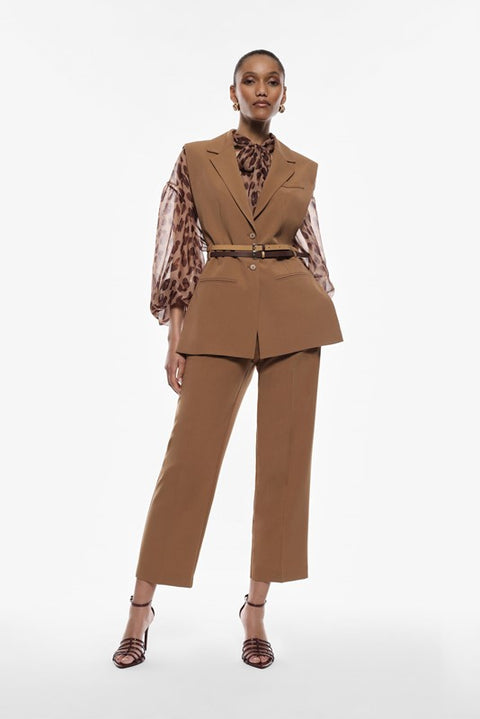 Pantaloni a vita alta sartoriali