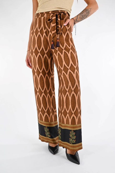 Pantalone palazzo fantasia