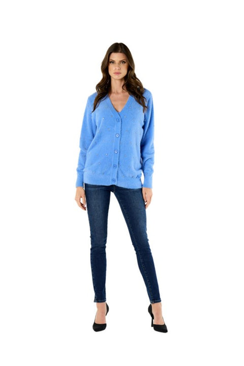 Maxi cardigan diamanti