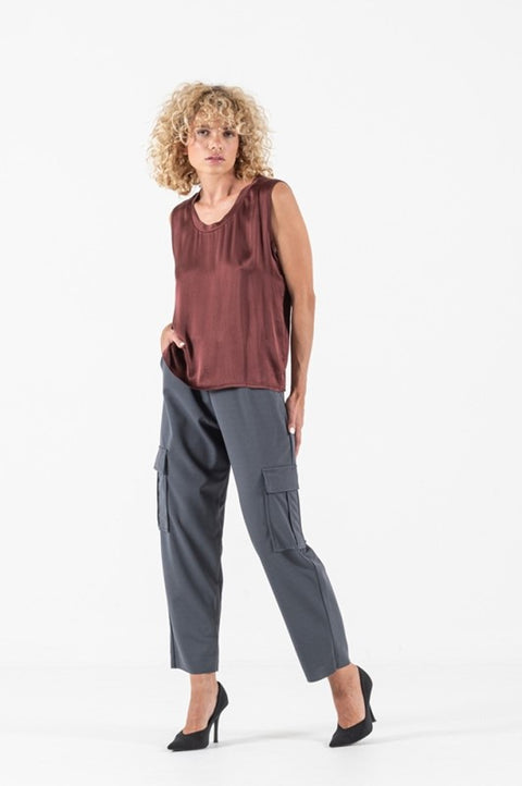 Canotta raso elasticizzato sc madonna - tank top