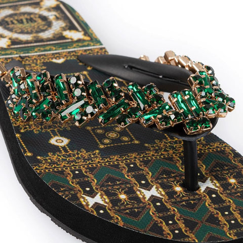 Flat rococo smeraldo