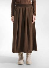 Pantalone coulotte in vita