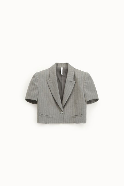Blazer corto con maniche corte