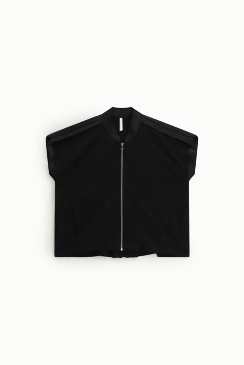 Felpa zip regular fit manica corta