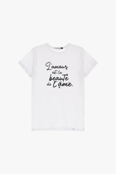 T-shirt stampa girocollo maniche corte