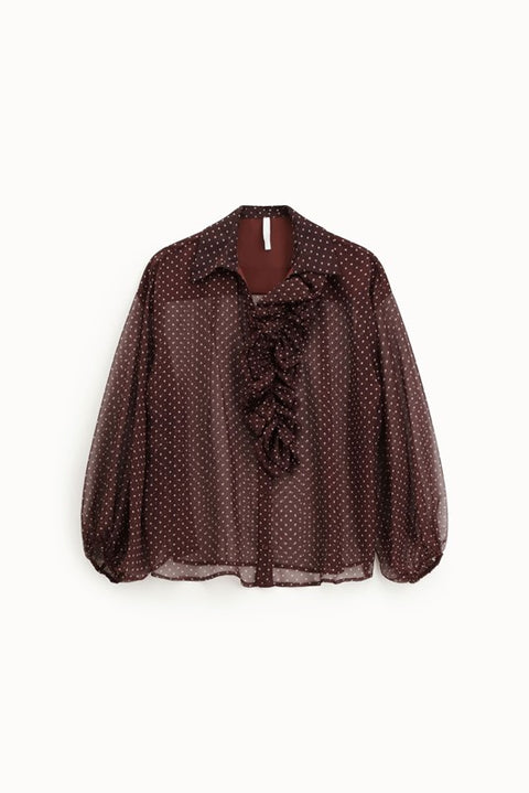 Camicia con maniche lunghe e colletto
